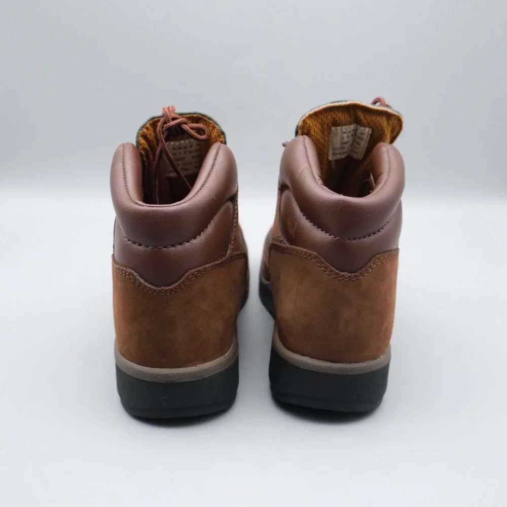 Timberland Field Boots Kids Brown Green Leather Canvas 4 16937 Outdoor